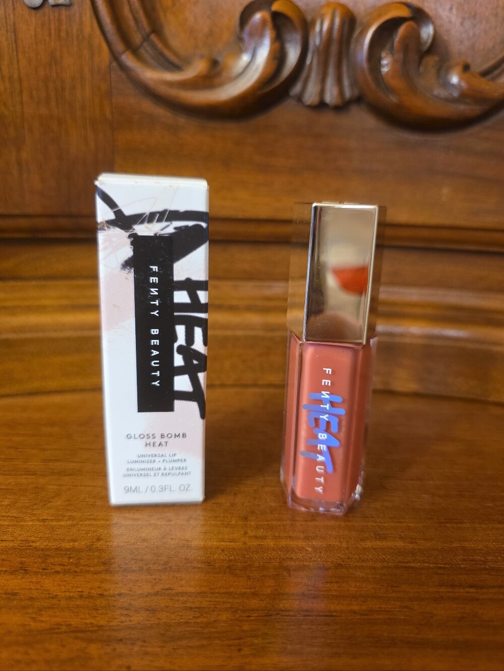 Fenty Beauty Gloss Bomb Heat, Fu$$y Heat, .3oz--NIB
